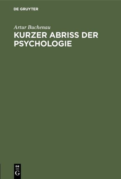Produktbild: Kurzer Abri&szlig; der Psychologie