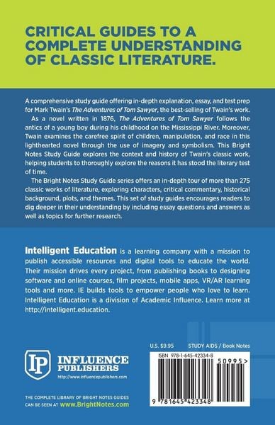 Produktbild: Study Guide to The Adventures of Tom Sawyer by Mark Twain