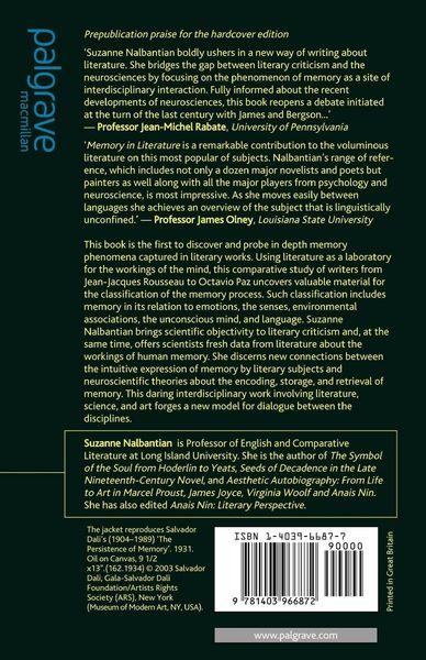 Produktbild: Memory in Literature