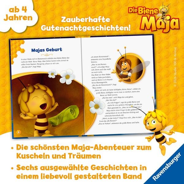 Produktbild: Die Biene Maja - Die sch&ouml;nsten Gutenachtgeschichten
