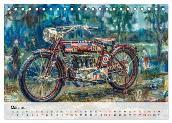 Produktbild: Kult-Motorr&auml;der der USA (Tischkalender 2027 DIN A5 quer), CALVENDO Monatskalender