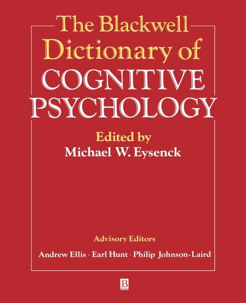 Produktbild: The Blackwell Dictionary of Cognitive Psychology