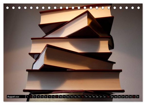 Produktbild: Welt der B&uuml;cher (Tischkalender 2026 DIN A5 quer), CALVENDO Monatskalender