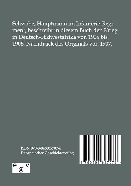 Produktbild: Der Krieg in Deutsch-S&uuml;dwestafrika 1904-1906