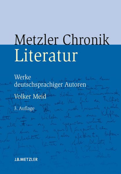 Produktbild: Metzler Literatur Chronik