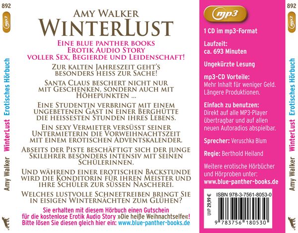 WinterLust | 5 geile erotische Sex-Geschichten | Erotik Audio Story | Erotisches Hörbuch MP3CD