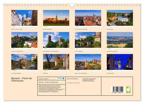 Produktbild: Bautzen - Perle der Oberlausitz (Wandkalender 2026 DIN A3 quer), CALVENDO Monatskalender