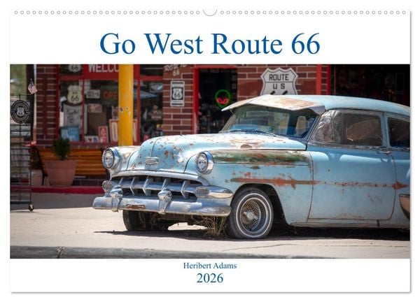 Produktbild: Go west Route 66 (Wandkalender 2026 DIN A2 quer), CALVENDO Monatskalender
