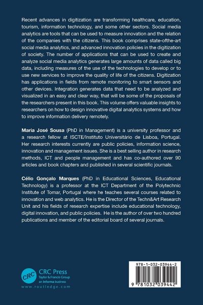 Produktbild: Innovations and Social Media Analytics in a Digital Society