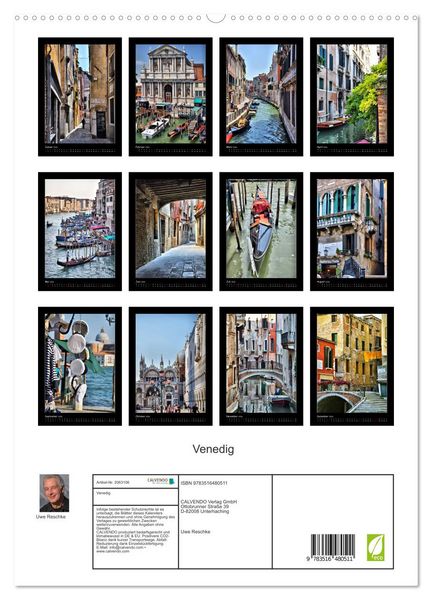 Produktbild: Venedig (hochwertiger Premium Wandkalender 2026 DIN A2 hoch), Kunstdruck in Hochglanz