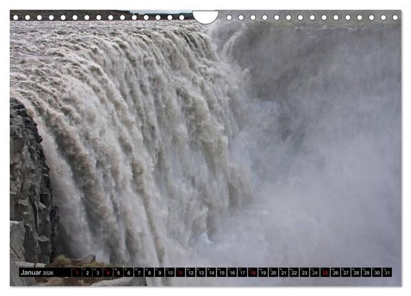 Produktbild: Wasserf&auml;lle Islands (Wandkalender 2026 DIN A4 quer), CALVENDO Monatskalender