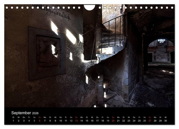 Produktbild: Verlassene Ort - Kirchen (Wandkalender 2026 DIN A4 quer), CALVENDO Monatskalender