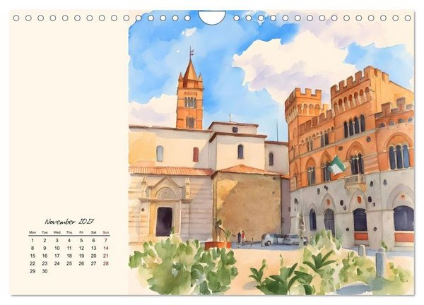Produktbild: Round trip through Tuscany (Wall Calendar 2027 DIN A4 landscape), CALVENDO 12 Month Wall Calendar