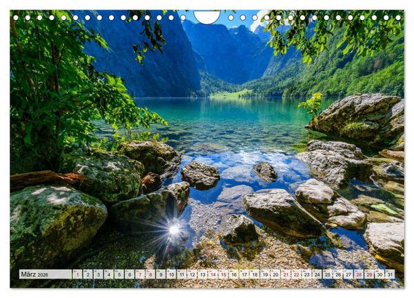 Produktbild: Bayerische Seenlandschaften - Natur im Einklang mit Freizeit und Kultur (Wandkalender 2026 DIN A4 quer), CALVENDO Monatskalender