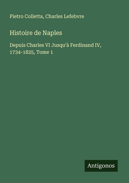 Produktbild: Histoire de Naples
