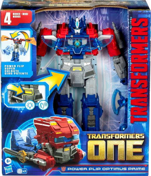 Hasbro F92095L0 - Transformers One Power Flip Optimus Prime (Orion Pax), 4-in-1-Action-Figur