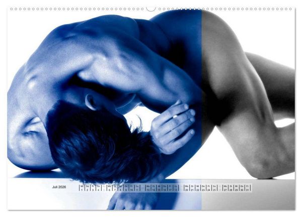 Produktbild: Naked men behind the colors &ndash; &Auml;sthetische Aktfotografien (Wandkalender 2026 DIN A2 quer), CALVENDO Monatskalender