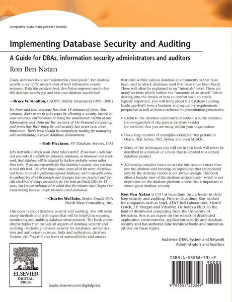 Produktbild: Implementing Database Security and Auditing