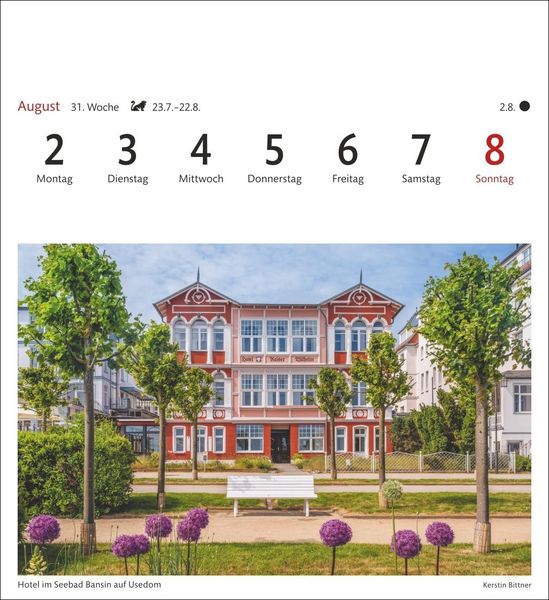Produktbild: Ostseek&uuml;ste Sehnsuchtskalender 2027 - Wochenkalender mit 53 Postkarten