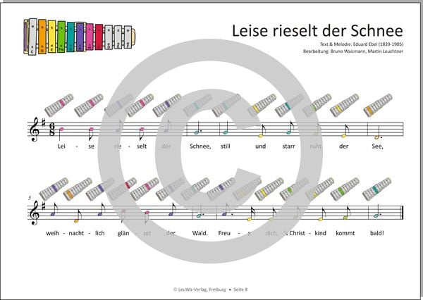 Produktbild: Einfacher!-Geht-Nicht: 24 Weihnachtslieder für das SONOR BWG Boomwhackers Glockenspiel mit CD