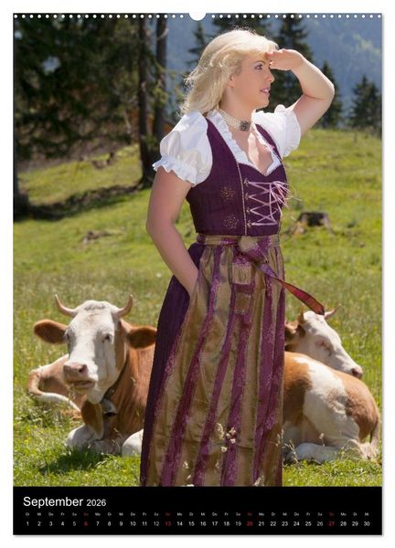 Produktbild: Dirndl und Tradition (Wandkalender 2026 DIN A2 hoch), CALVENDO Monatskalender