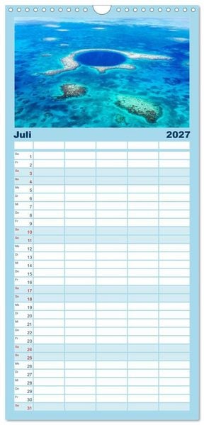 Produktbild: Familienplaner 2027 - Unglaubliche Natur - Landschaften aus unserer wunderbaren Welt mit 5 Spalten (Wandkalender, 21 x 45 cm) CALVENDO