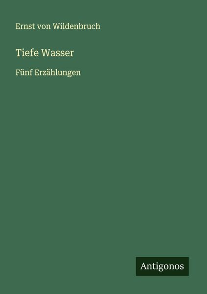 Produktbild: Tiefe Wasser