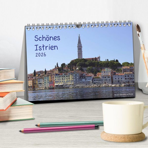 Produktbild: Sch&ouml;nes Istrien 2026 (Tischkalender 2026 DIN A5 quer), CALVENDO Monatskalender