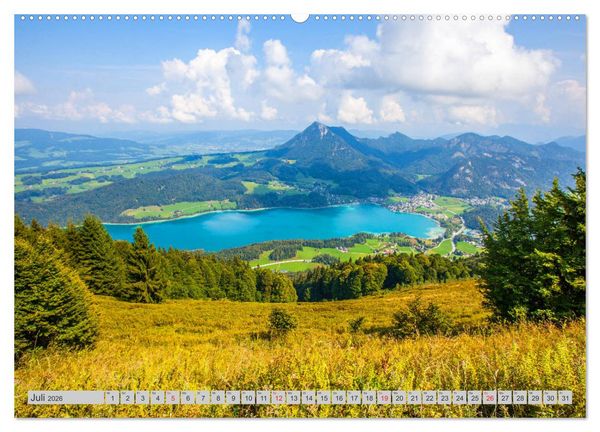 Produktbild: Rund um den Fuschlsee (hochwertiger Premium Wandkalender 2026 DIN A2 quer), Kunstdruck in Hochglanz