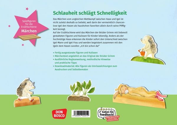 Produktbild: Hase und Igel. Erz&auml;hlschienen-Figurenset