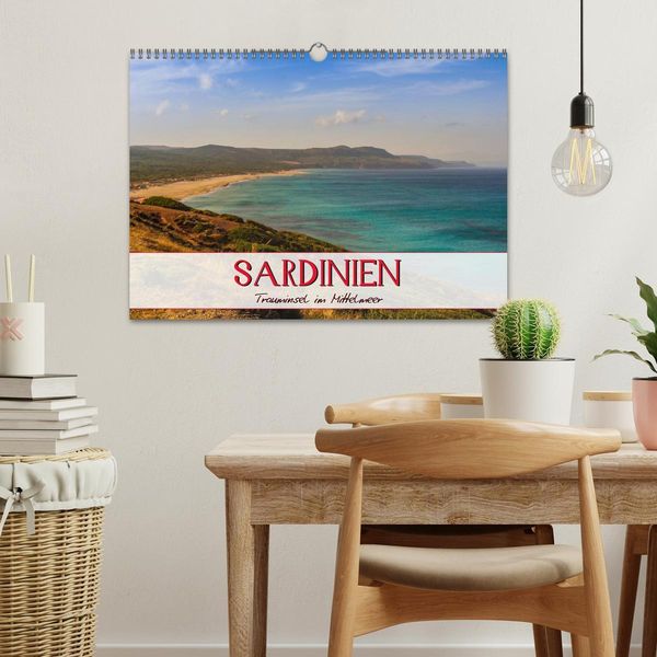 Produktbild: Sardinien Panoramakalender / CH-Version (Wandkalender 2026 DIN A3 quer), CALVENDO Monatskalender