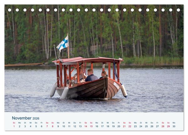 Produktbild: Finnland, Rund um Mikkeli (Tischkalender 2026 DIN A5 quer), CALVENDO Monatskalender