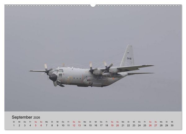 Produktbild: Transportflugzeug C-130 Hercules (hochwertiger Premium Wandkalender 2026 DIN A2 quer), Kunstdruck in Hochglanz