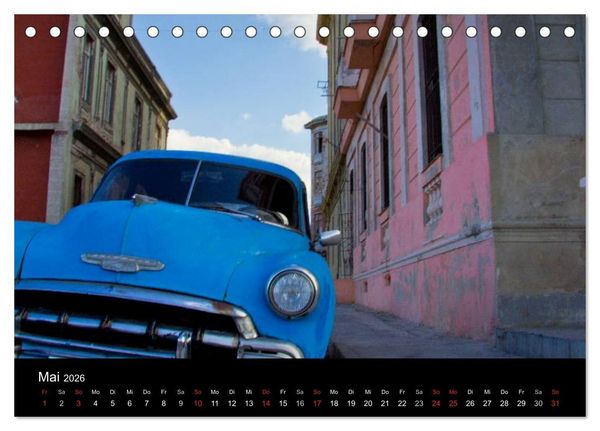 Produktbild: Kuba - Die Stra&szlig;en Havannas (Tischkalender 2026 DIN A5 quer), CALVENDO Monatskalender