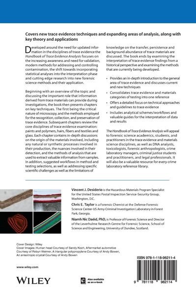 Produktbild: Handbook of Trace Evidence Analysis