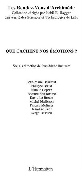 Produktbild: Que cachent nos emotions