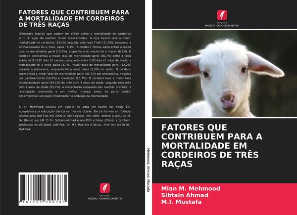 Produktbild: Fatores Que Contribuem Para a Mortalidade Em Cordeiros De Tr&ecirc;s Ra&ccedil;as