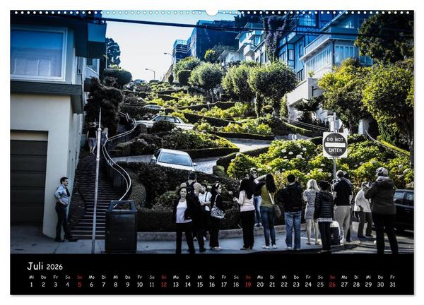 Produktbild: San Francisco - street view (Wandkalender 2026 DIN A2 quer), CALVENDO Monatskalender