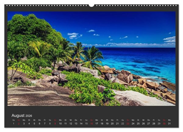 Produktbild: Seychellen Traumstr&auml;nde im Paradies (Wandkalender 2026 DIN A2 quer), CALVENDO Monatskalender
