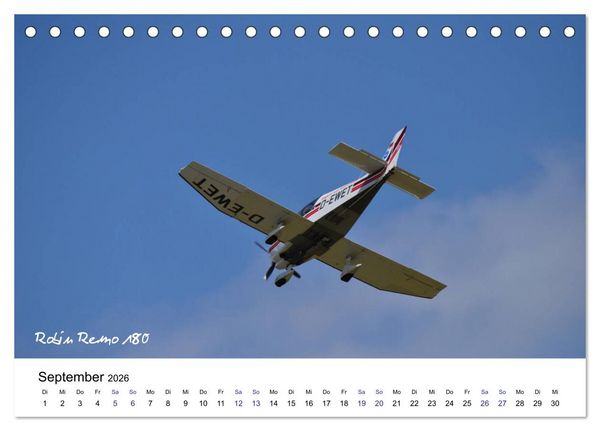 Produktbild: Fliegerschule Wasserkuppe (Tischkalender 2026 DIN A5 quer), CALVENDO Monatskalender