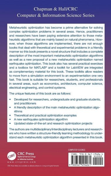 Produktbild: A Practical Approach to Metaheuristics using LabVIEW and MATLAB&reg;