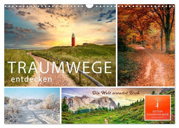 Produktbild: Traumwege entdecken (Wandkalender 2026 DIN A3 quer), CALVENDO Monatskalender