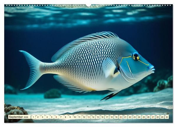 Produktbild: Faszinierende Fische (hochwertiger Premium Wandkalender 2026 DIN A2 quer), Kunstdruck in Hochglanz