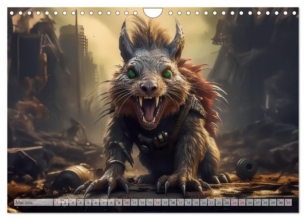 Produktbild: Apokalyptische Wildnis - Schatten der Zivilisation (Wandkalender 2026 DIN A4 quer), CALVENDO Monatskalender