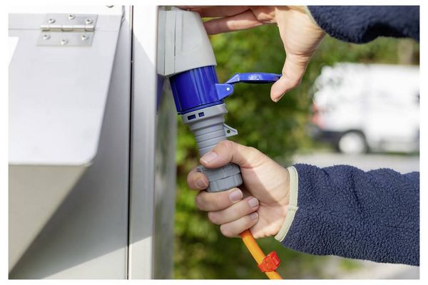 Produktbild: Brennenstuhl 1167650405 Strom Camping-CEE-Verl&auml;ngerungskabel Blau, Grau, Orange 5 m H07RN-F 3G 2,5 mm&sup2;