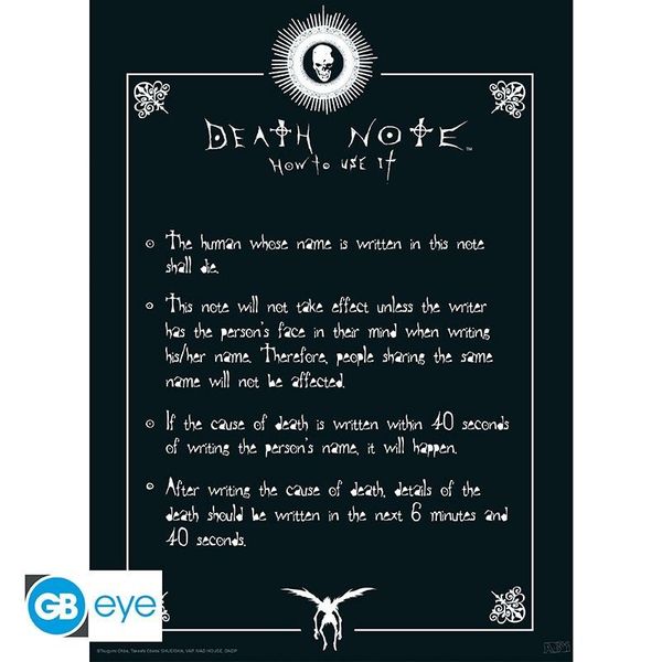 DEATH NOTE Set 2 Chibi Posters Light & Death Note (52x38cm)