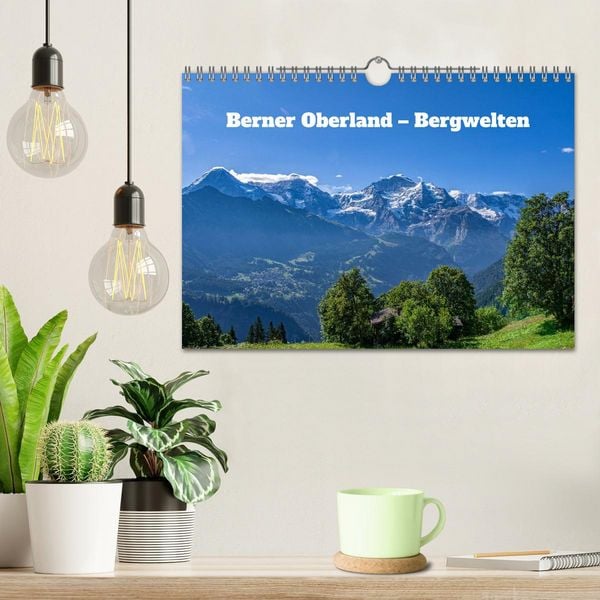 Produktbild: Berner Oberland - Bergwelten (Wandkalender 2026 DIN A4 quer), CALVENDO Monatskalender