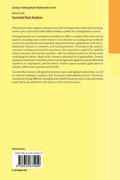 Produktbild: Essential Real Analysis