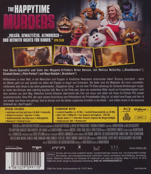 Produktbild: The Happytime Murders