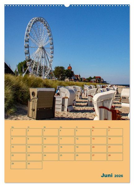 Produktbild: Ostseebad K&uuml;hlungsborn Terminplaner (Wandkalender 2026 DIN A2 hoch), CALVENDO Monatskalender